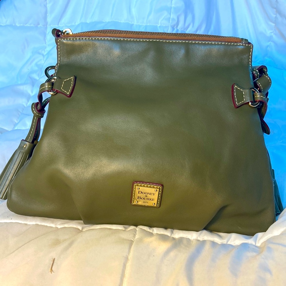 COPY - Dooney and Bourke: Olive green w/red interior